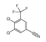 3,4-dichloro-5-(trifluoromethyl)benzonitrile结构式