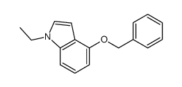 4-benzyloxy-1-ethyl-1H-indole Structure