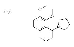 1-(7,8-dimethoxy-1,2,3,4-tetrahydronaphthalen-1-yl)pyrrolidine,hydrochloride结构式