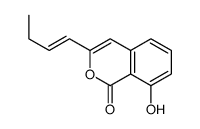 3-but-1-enyl-8-hydroxyisochromen-1-one结构式