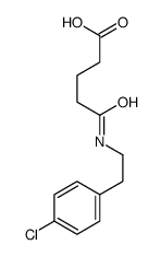 5-[2-(4-chlorophenyl)ethylamino]-5-oxopentanoic acid结构式