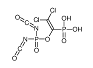 (2,2-dichloro-1-diisocyanatophosphoryloxyethenyl)phosphonic acid Structure