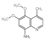 5,6-dimethoxy-4-methylquinolin-8-amine Structure