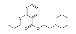 2-Piperidinoethyl=o-(propylthio)benzoate structure