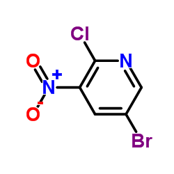 5-Bromo-2-chloro-3-nitropyridine Structure