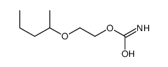 2-(1-Methylbutoxy)ethyl=carbamate Structure