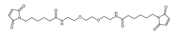 1,8-bis-(6-maleimidocaproylamido)-triethyleneglycol Structure