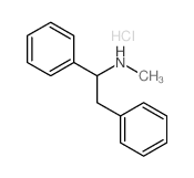 N-methyl-1,2-diphenyl-ethanamine hydrochloride Structure