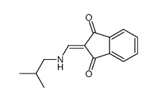 2-[(2-methylpropylamino)methylidene]indene-1,3-dione结构式