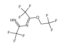 2,2,2-trifluoroethyl 2,2,2-trifluoro-N-(2,2,2-trifluoro-1-iminoethyl)acetimidate结构式