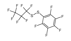 1-(perfluorophenyl)-2-(perfluoropropyl)disulfane结构式