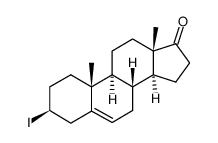 (3S,8R,9S,10R,13S,14S)-3-iodo-10,13-dimethyl-1,2,3,4,7,8,9,10,11,12,13,14,15,16-tetradecahydro-17H-cyclopenta[a]phenanthren-17-one结构式