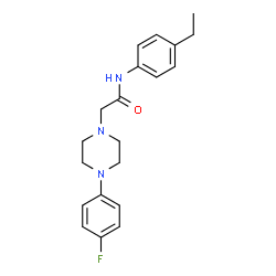 N-(4-ETHYLPHENYL)-2-[4-(4-FLUOROPHENYL)PIPERAZINO]ACETAMIDE图片