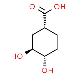 Cyclohexanecarboxylic acid, 3,4-dihydroxy-, (1R,3S,4S)-rel- (9CI)结构式