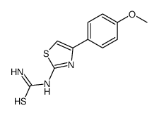 [4-(4-methoxyphenyl)-1,3-thiazol-2-yl]thiourea Structure