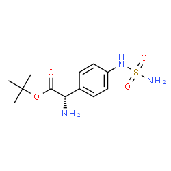 Benzeneacetic acid,-alpha--amino-4-[(aminosulfonyl)amino]-, 1,1-dimethylethyl ester, (-alpha-S)- (9CI) Structure