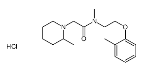 N-methyl-N-[2-(2-methylphenoxy)ethyl]-2-(2-methylpiperidin-1-ium-1-yl)acetamide,chloride Structure