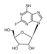 9H-Purine-6-thiol, 2-fluoro-9-beta-d-ribofuranosyl-结构式