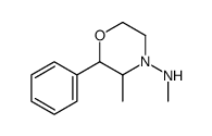 4-Morpholinamine,N,3-dimethyl-2-phenyl-(9CI) Structure