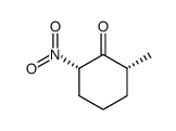 cis-2-nitro-6-methylcyclohexanone Structure