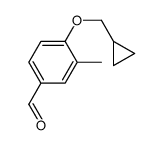 4-环丙基甲氧基-3-甲基-苯甲醛结构式