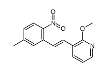 2-methoxy-3-[2-(5-methyl-2-nitrophenyl)ethenyl]pyridine结构式