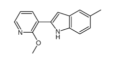 2-(2-methoxypyridin-3-yl)-5-methyl-1H-indole结构式