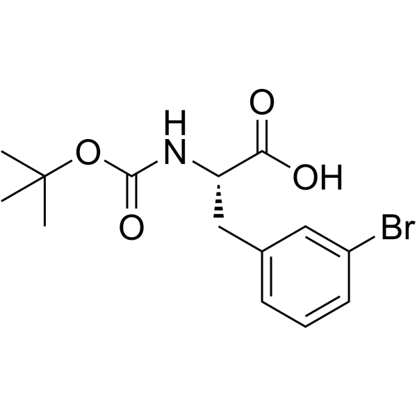 Boc-L-3-Bromophenylalanine Structure