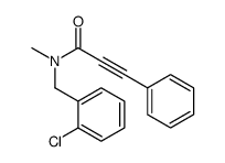 N-[(2-chlorophenyl)methyl]-N-methyl-3-phenylprop-2-ynamide结构式