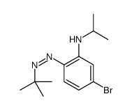 5-bromo-2-(tert-butyldiazenyl)-N-propan-2-ylaniline结构式