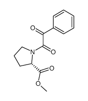 S-(-)-benzoylformylprolinate de methyle结构式