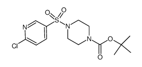 tert-butyl 4-[(6-chloropyridin-3-yl)sulfonyl]piperazine-1-carboxylate Structure