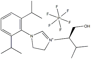 (S)-1-(2,6-diisopropylphenyl)-3-(1-hydroxy-3-methylbutan-2-yl)-4,5-dihydro-1H-imidazol-3-ium hexafluorophosphate(V) picture