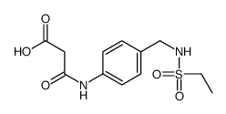 3-[4-[(ethylsulfonylamino)methyl]anilino]-3-oxopropanoic acid结构式