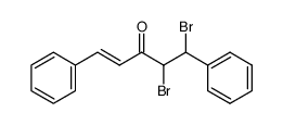 4,5-dibromo-1,5-diphenyl-pent-1-en-3-one结构式