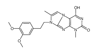 6-[2-(3,4-dimethoxyphenyl)ethyl]-4,7-dimethylpurino[7,8-a]imidazole-1,3-dione Structure