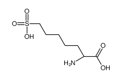 (2R)-2-amino-7-sulfoheptanoic acid结构式