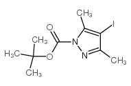 tert-Butyl 4-iodo-3,5-dimethyl-1H-pyrazole-1-carboxylate结构式