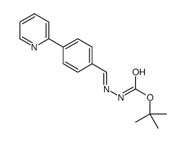 HYDRAZINECARBOXYLIC ACID, [[4-(2-PYRIDINYL)PHENYL]METHYLENE]-, 1,1-DIMETHYLETHYL ESTER Structure