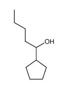 (+/-)-(1-hydroxy-pentyl)-cyclopentane结构式