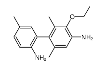 3'-ethoxy-5,2',6'-trimethyl-biphenyl-2,4'-diyldiamine Structure