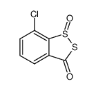 7-chloro-1-oxo-1H-1λ4-benzo[1,2]dithiol-3-one结构式