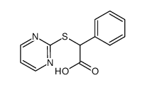 PHENYL(PYRIMIDIN-2-YLSULFANYL) ACETIC ACID结构式