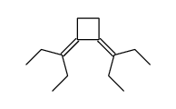 1,2-bis-(1-ethyl-propylidene)-cyclobutane Structure