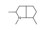 1,2,6-trimethyl-3,3a,4,5,6,6a-hexahydro-2H-cyclopenta[b]pyrrole结构式