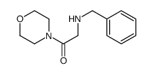 2-(benzylamino)-1-morpholin-4-ylethanone结构式