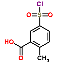 5-(Chlorosulfonyl)-2-methylbenzoic acid Structure