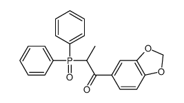 1-(1,3-benzodioxol-5-yl)-2-diphenylphosphorylpropan-1-one结构式