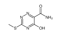 5-HYDROXY-3-(METHYLTHIO)-1,2,4-TRIAZINE-6-CARBOXAMIDE结构式