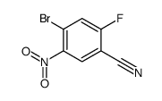 4-溴-2-氟-5-硝基苯甲腈结构式